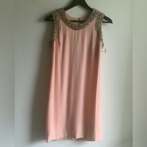 60s Vintage ELOISE CURTIS X David Styne Mod Pink Beaded Sheath Dress [RARE FIND]